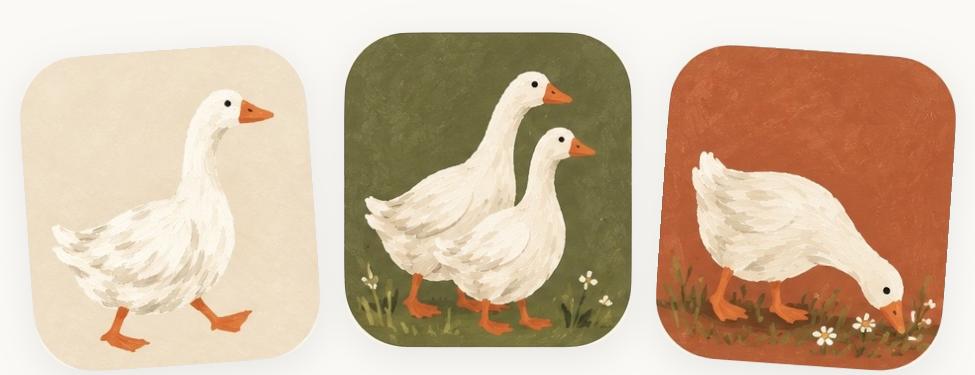 Twelve Geese